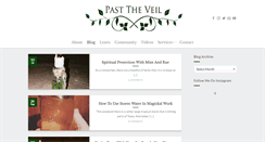 Desktop Screenshot of pasttheveil.com