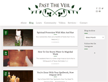 Tablet Screenshot of pasttheveil.com